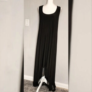 Lane Bryant Black Sleeveless Flowy Stretchy Maxi Dress Size 18/20 2X
